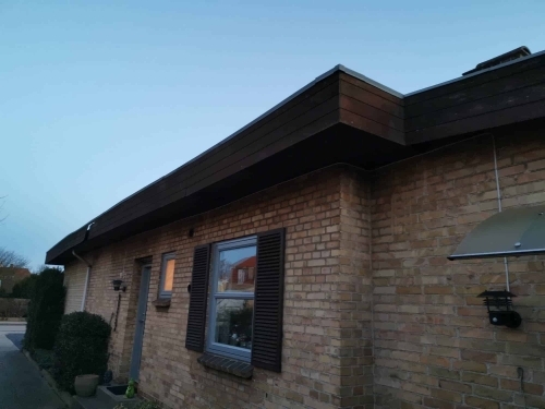 Renovering af tag og udhæng på murstensvilla